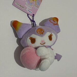 Sanrio Kuromi Toasted Marshmallow Mochi Feel Plush Charm/Keychain